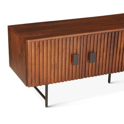 Halden 67" Plasma Cabinet Pecan Brown