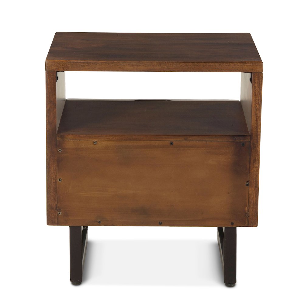 Glenwood Nightstand in Acacia with Walnut Finish