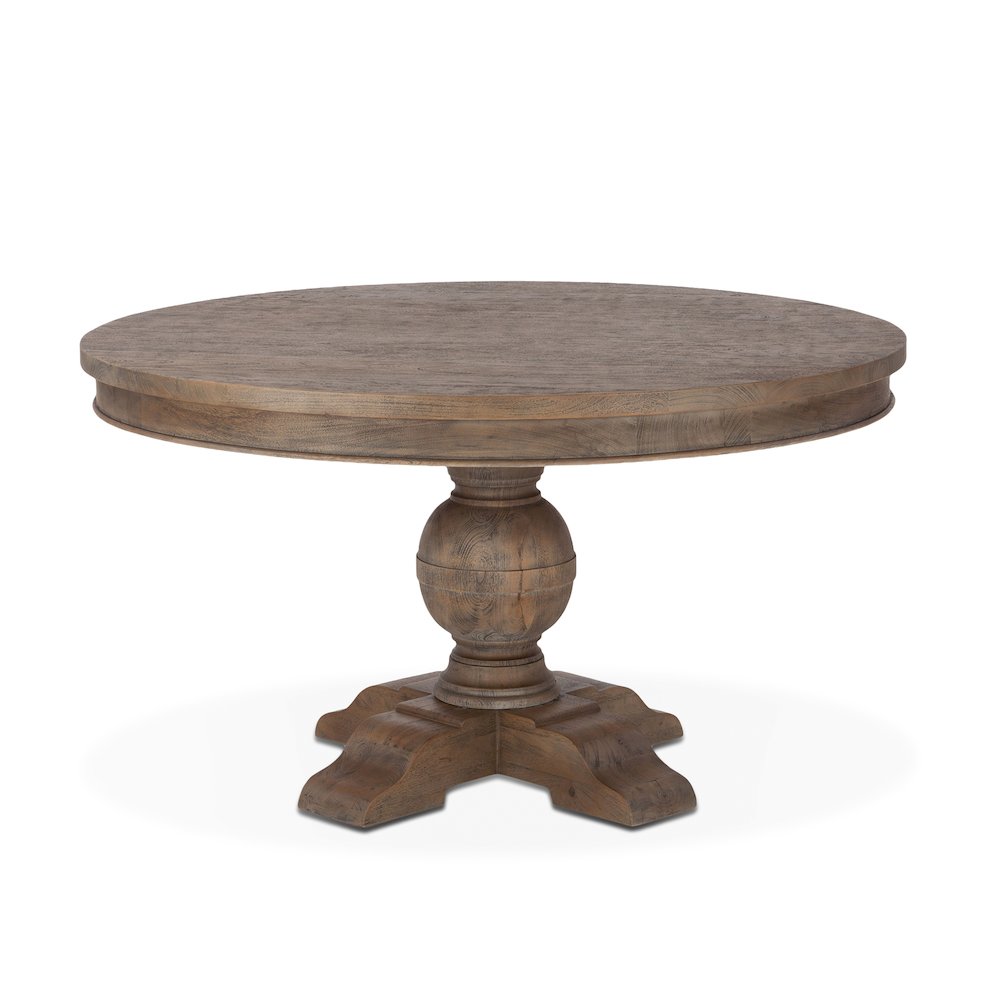 Chatham Downs 48" Round Dining Table in Weathered Teak Finish