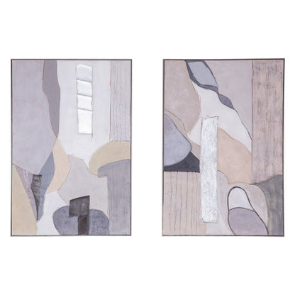 Shifting Visions Hand Painted Framed Diptych