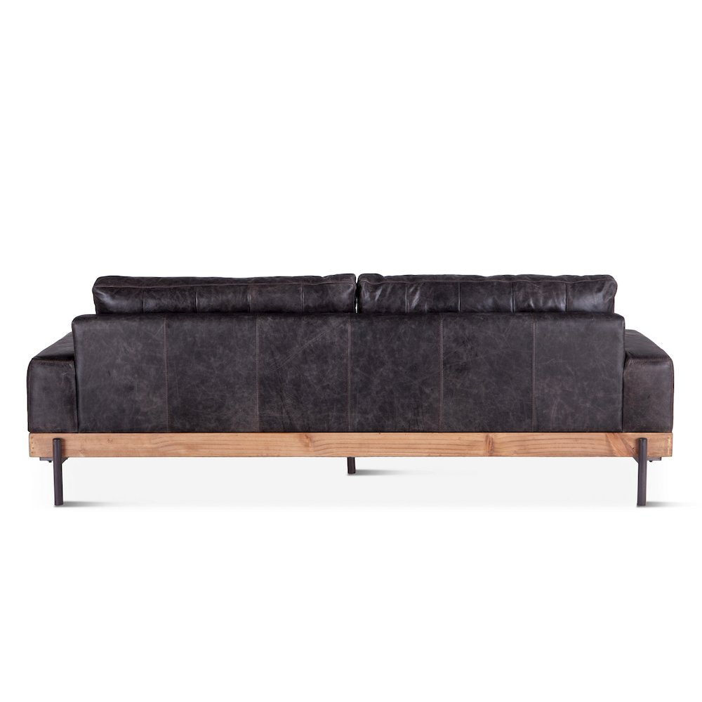 Chiavari Sofa in Morocco Ebony Leather