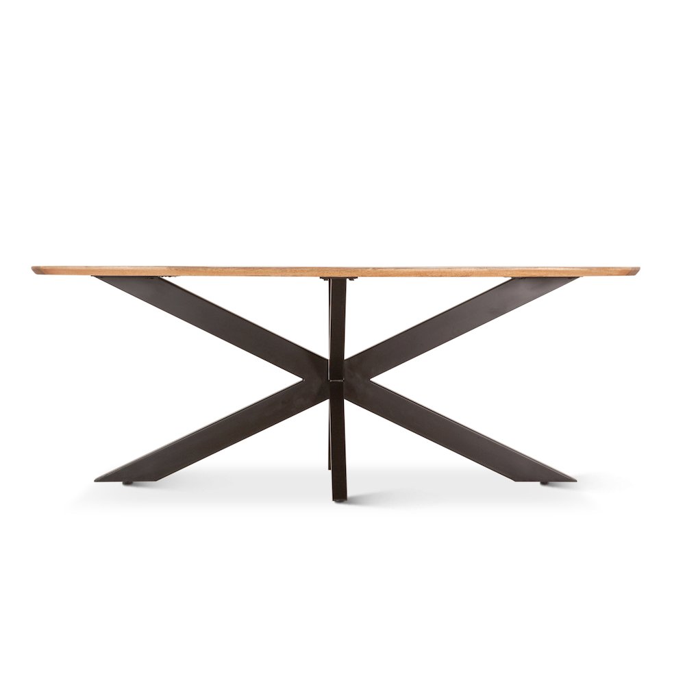 Santa Margherita 82" Dining Table in Mango Wood and Iron