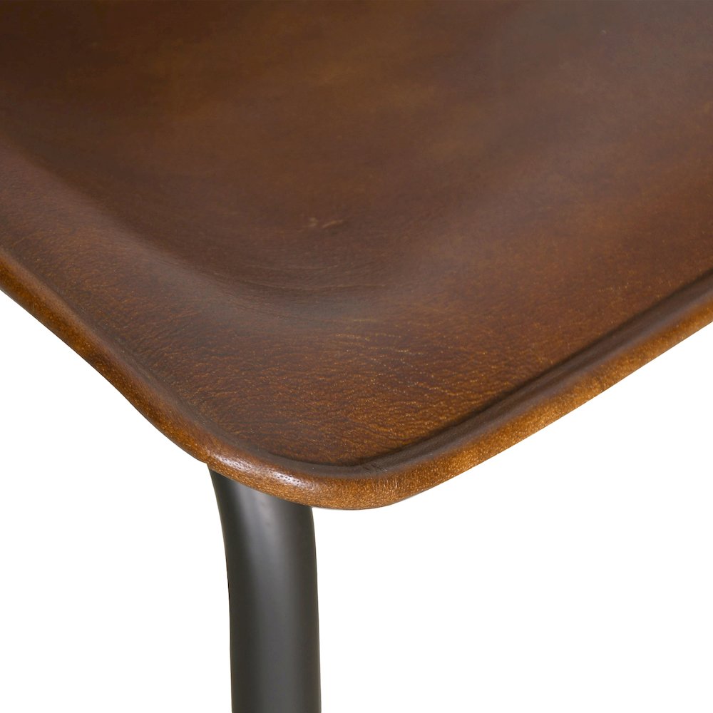 Brisbane Stanley Leather Dining Chair in Antique Whiskey