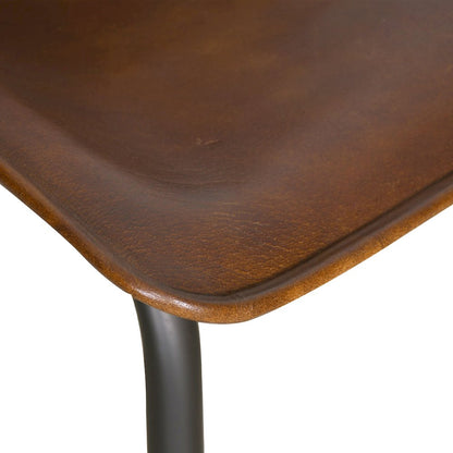 Brisbane Stanley Leather Dining Chair in Antique Whiskey