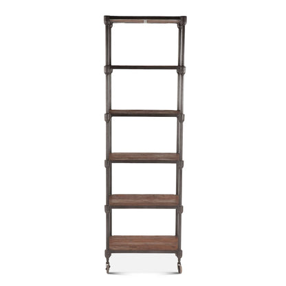 Paxton-Bookshelf 80in -reclaimed Teak