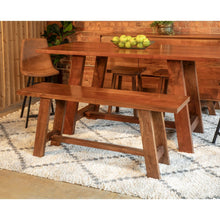 Stavanger 80" Bench in Cinnamon Brown Finish