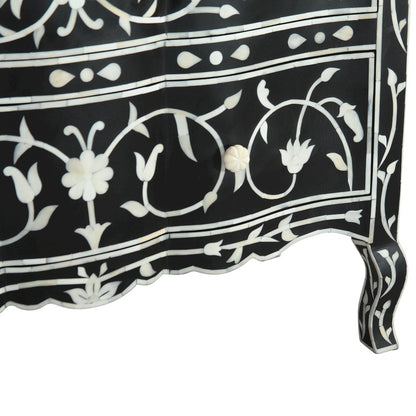 Ozark 42" Two Drawer Chest with Floral Horn Inlay