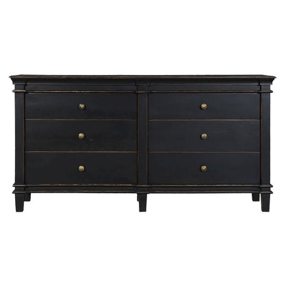 Trento 70" Dresser in Distressed Black