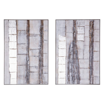 Organic Impressions Hand Painted Framed Diptych