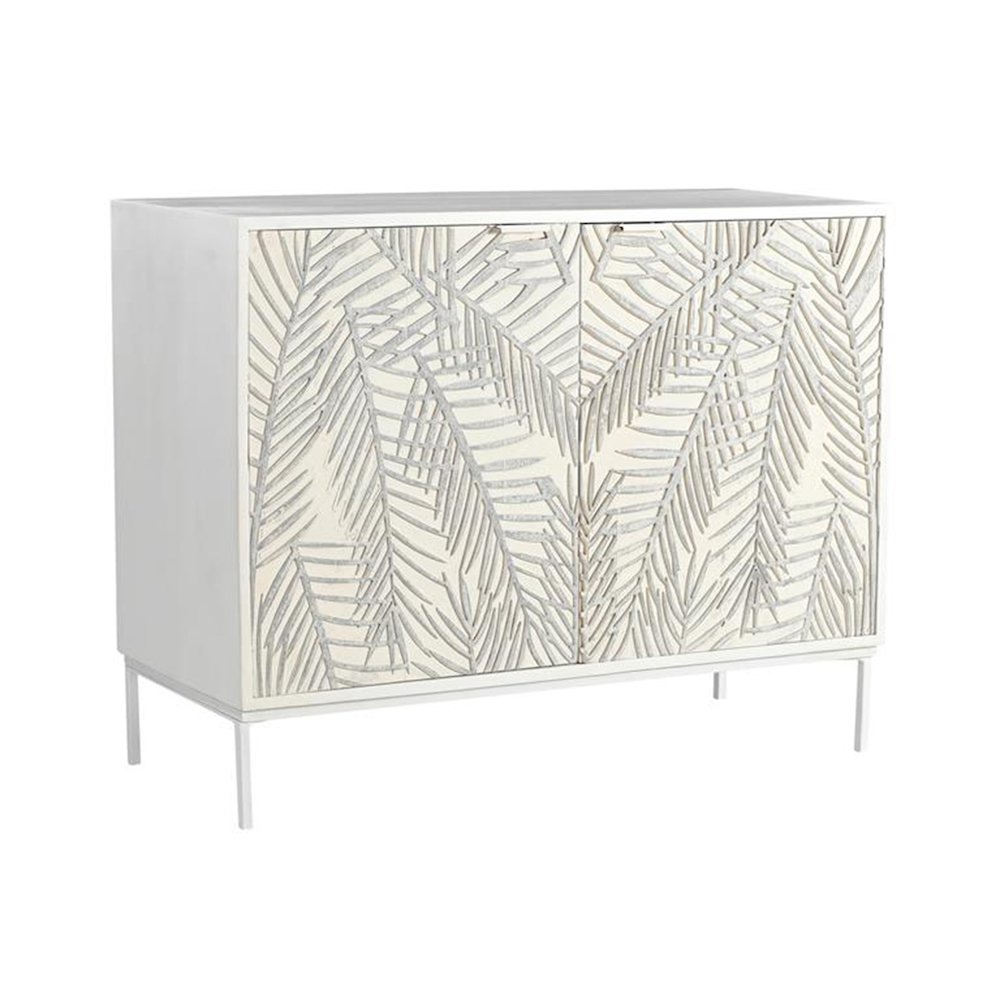 Isla 38" Cabinet with Two Doors in Coastal White