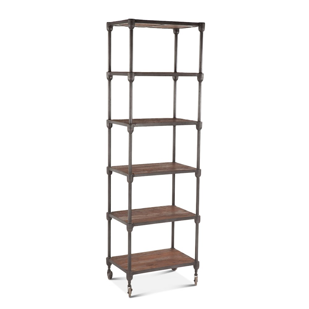 Paxton-Bookshelf 80in -reclaimed Teak