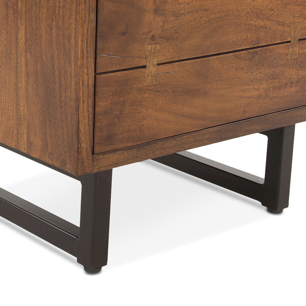 Glenwood Nightstand in Acacia with Walnut Finish