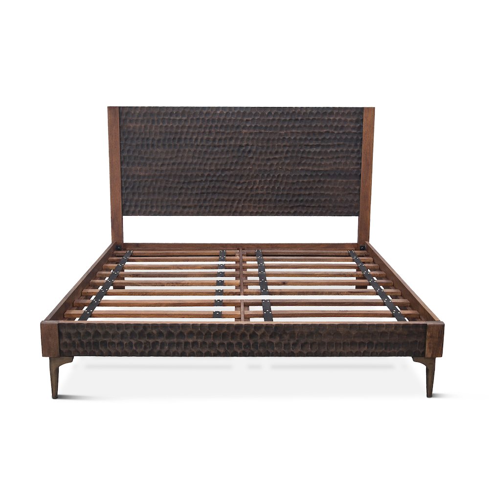 Vallarta Queen Bed in Mango Wood with Two Tone Finish