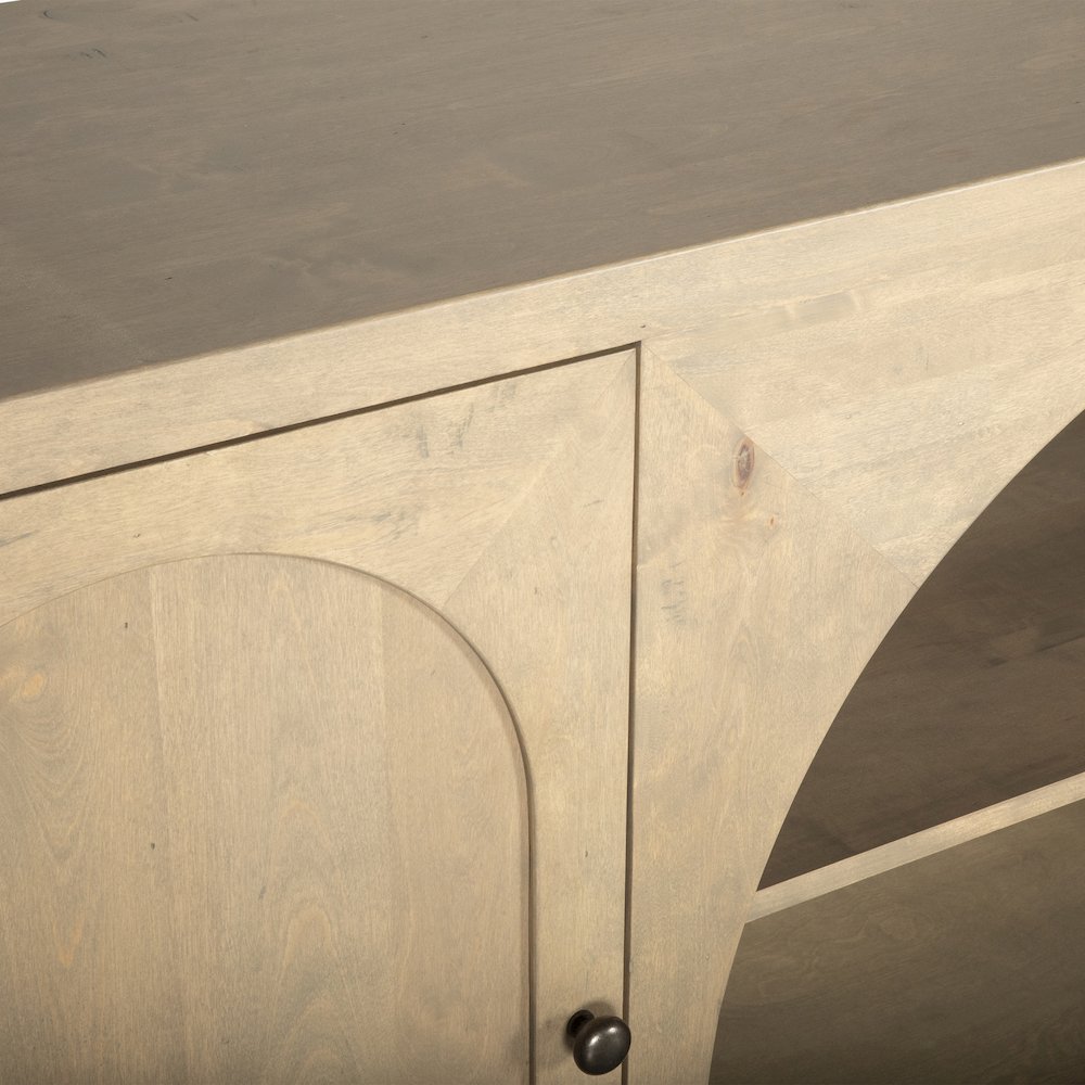 Valencia 80" Sideboard in Gray Birch