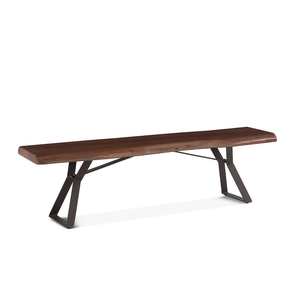Nottingham 72" Bench with Walnut Finish