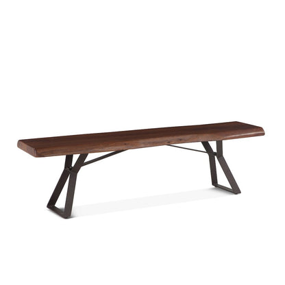 Nottingham 72" Bench with Walnut Finish