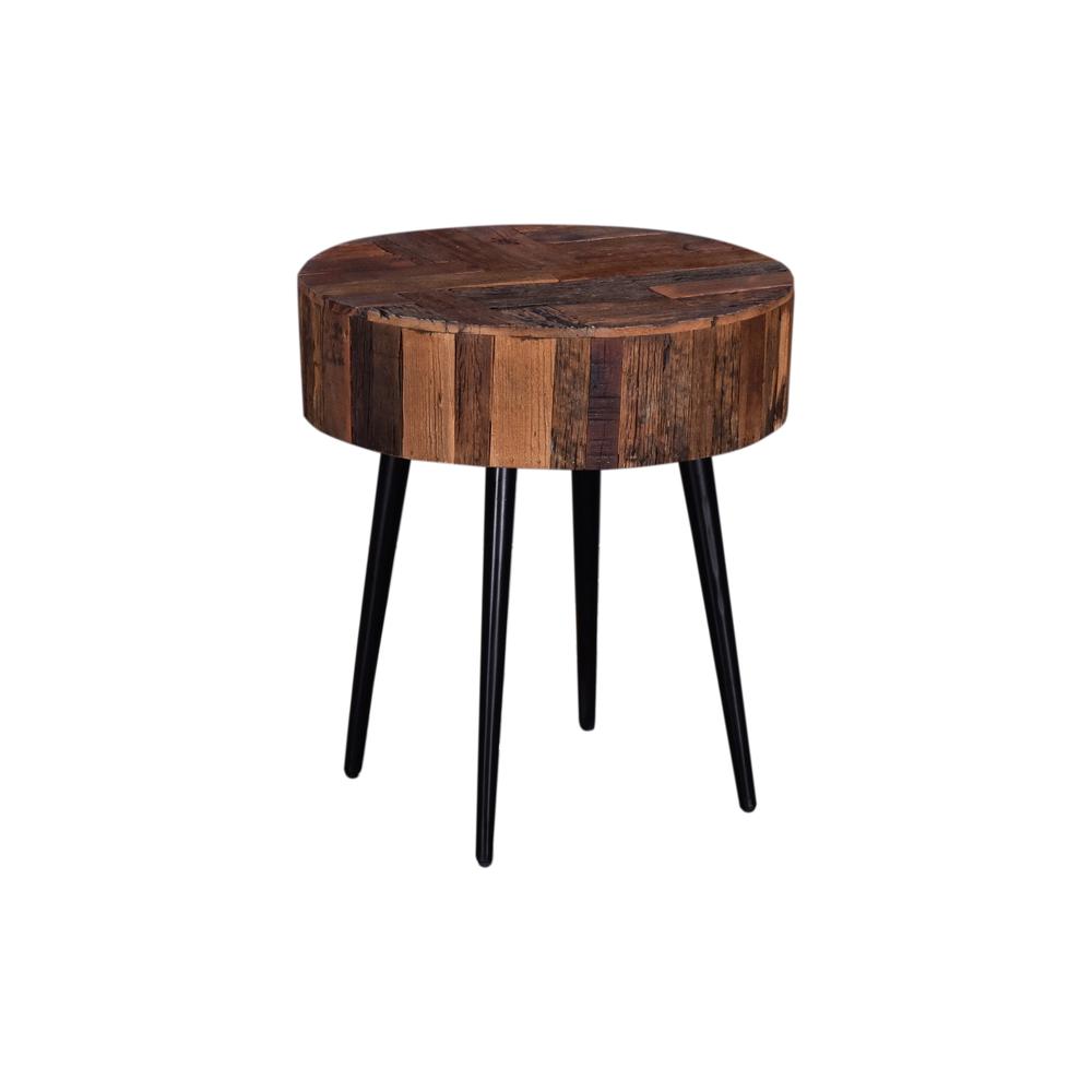 Palm Desert Reclaimed Wood Modern Side Table