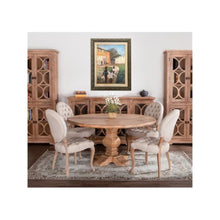 Pengrove Glass Cabinet in Antique Oak Finish