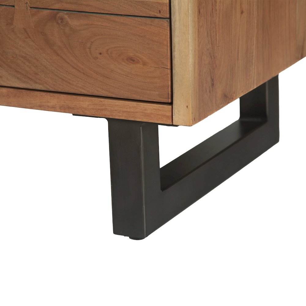 Glenwood 34" Tall Chest in Smoked Acacia