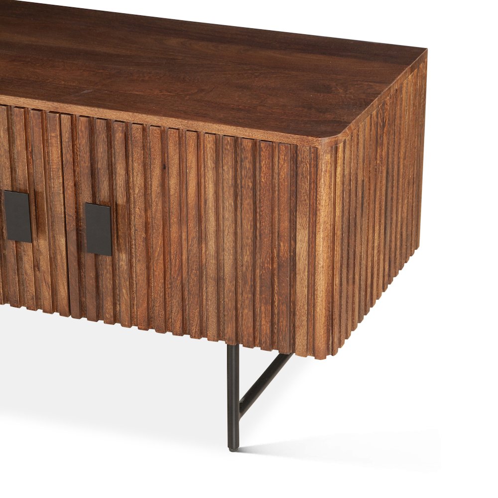 Halden 98" Plasma Cabinet Pecan Brown