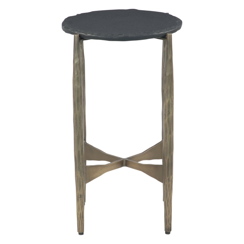 Odessa 13" Nesting Side Table with Black Marble, Set of 2