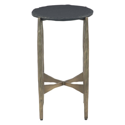 Odessa 13" Nesting Side Table with Black Marble, Set of 2