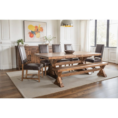 Aspen 100-144" Extension Table in Earth Finish