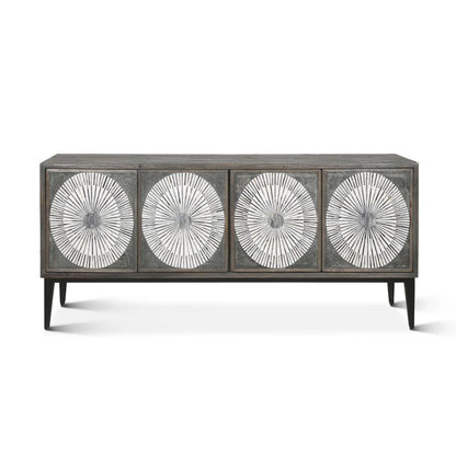 Palm Desert Modern Bone Inlay Sideboard in Vintage Gray