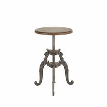 Regina-Stool 16in-reclaimed teak