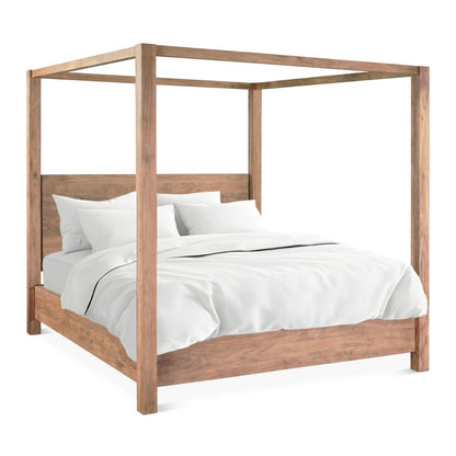 Mesa Canopy Queen Bed in Brushed Acacia
