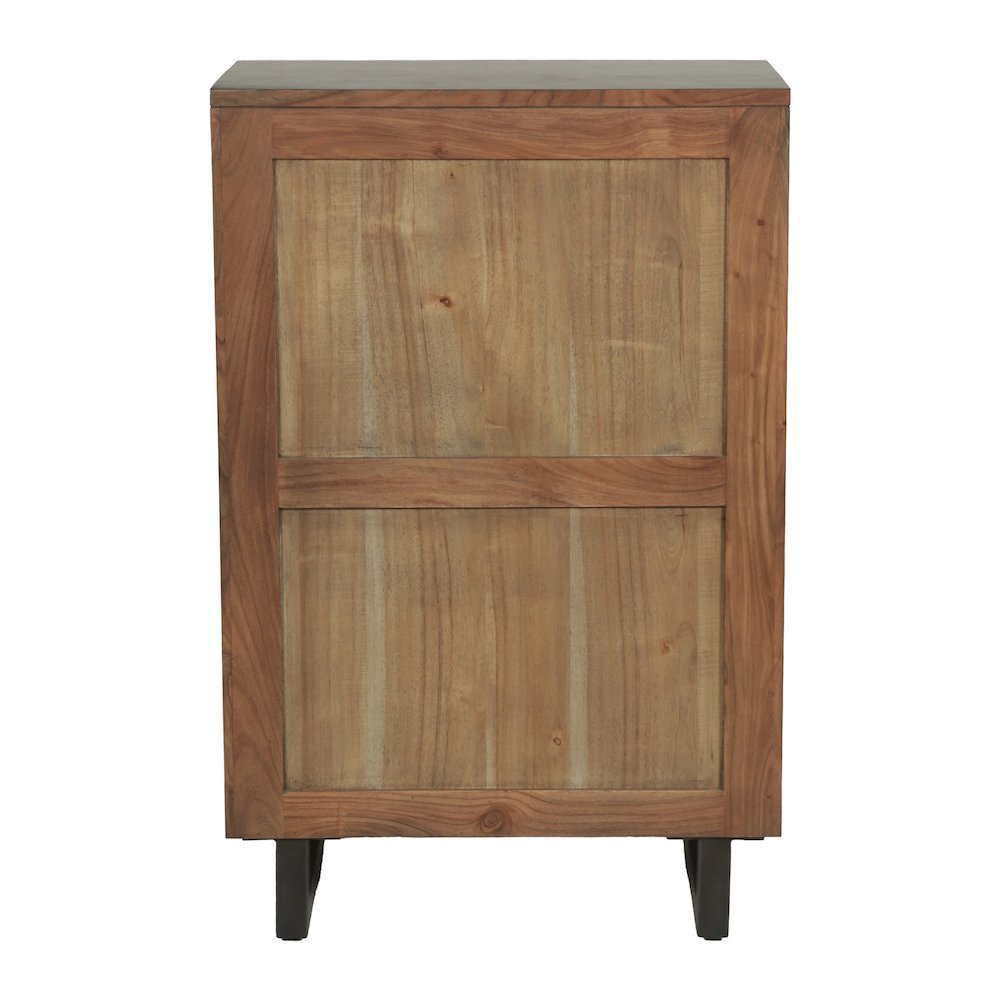 Glenwood 34" Tall Chest in Smoked Acacia