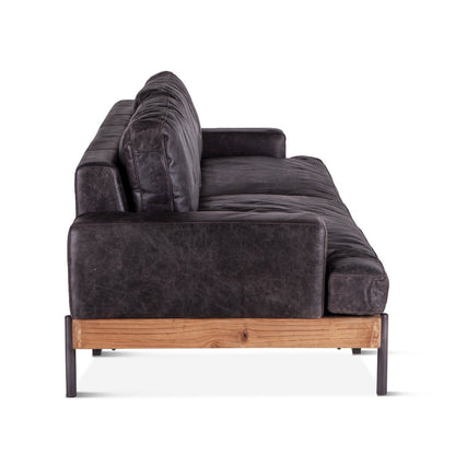 Chiavari Sofa in Morocco Ebony Leather