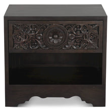 Haveli 26" Nightstand with Plinth Base in Vintage Brown