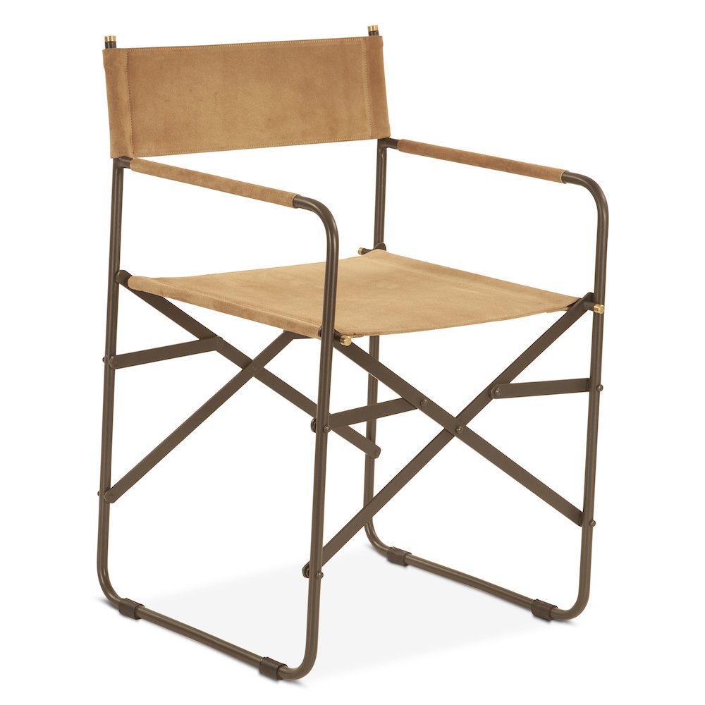 Lund Director's Chair in Sand Suede