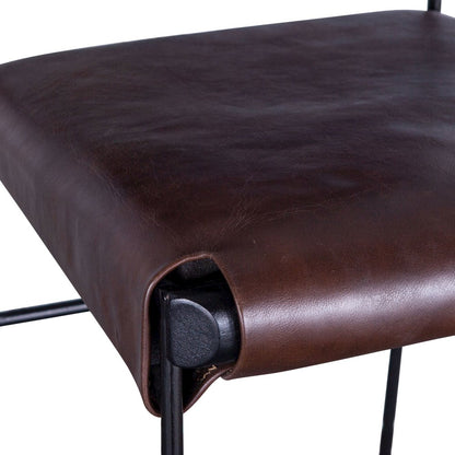 Melbourne Bar Chair Chocolate Leather