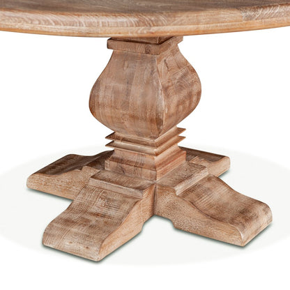 Pengrove 60" Round Dining Table in Antique Oak Finish