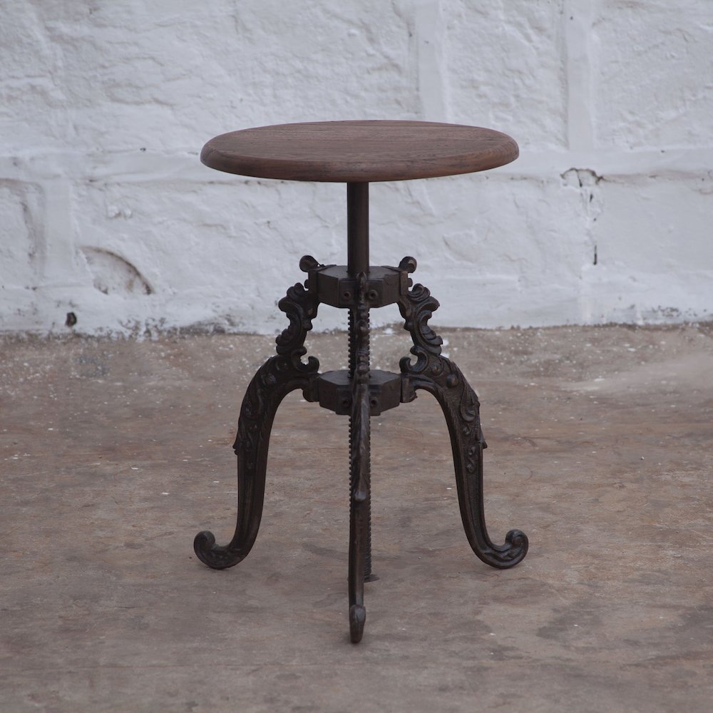 Regina-Stool 16in-reclaimed teak