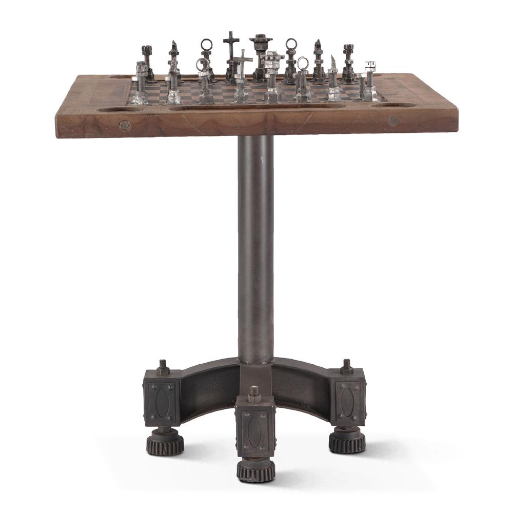 Rustic Revival Chess Table