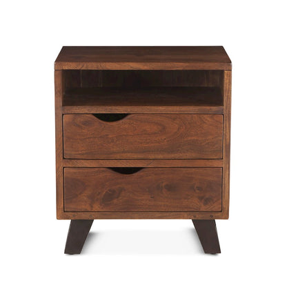 Nottingham Night Chest in Acacia with Walnut Finish