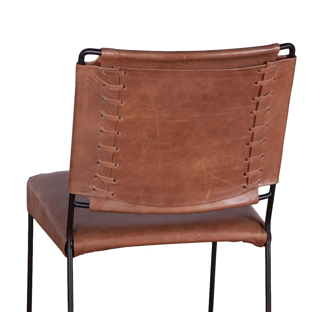 Melbourne Bar Chair in Tobacco Leather