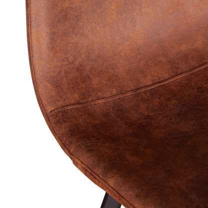 Hudson Bar Chair in Trapper Brown Microfiber