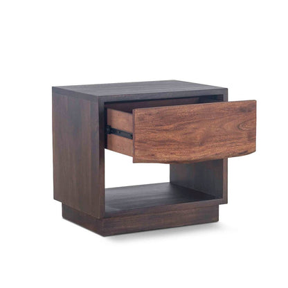 Palermo Night Chest in Acacia with Raw Walnut Finish
