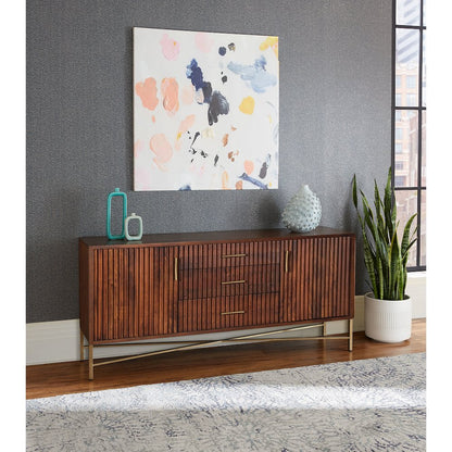 Manhattan Retro 68" Sideboard in Honey Brown