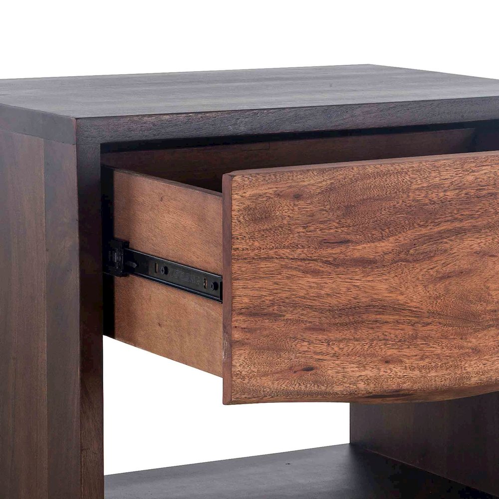 Palermo Night Chest in Acacia with Raw Walnut Finish