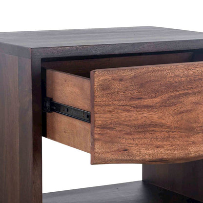 Palermo Night Chest in Acacia with Raw Walnut Finish