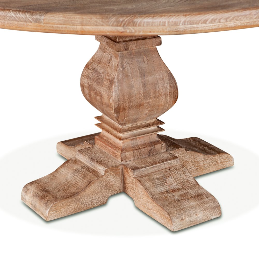 Pengrove 54" Round Dining Table in Antique Oak Finish