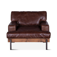 Chiavari Armchair in Geisha Brown Leather