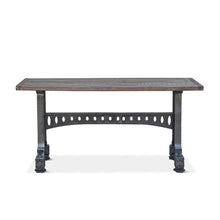 Sterling 66" Console Table in Cast Iron and  Teak