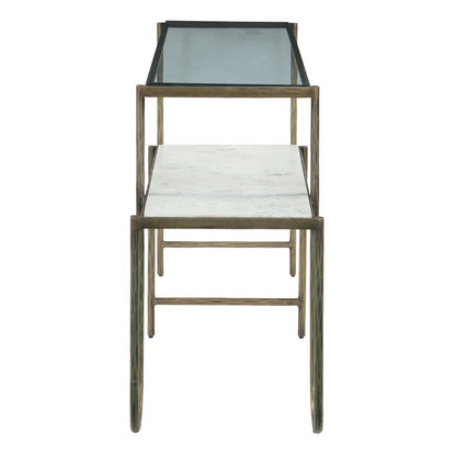 Sonoma 50" Nesting Console Table with Marble and Glass