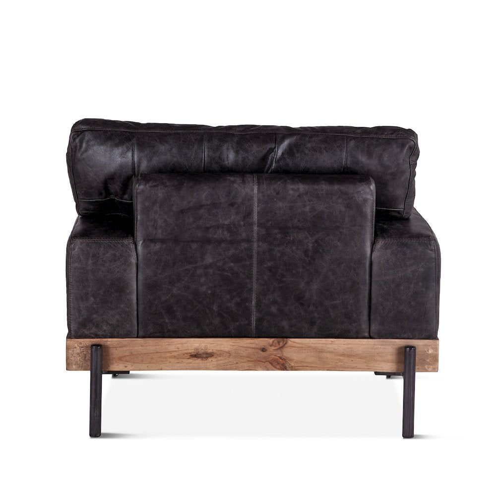 Chiavari Armchair in Morocco Ebony Leather